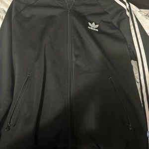 Black and white adidas jacket
